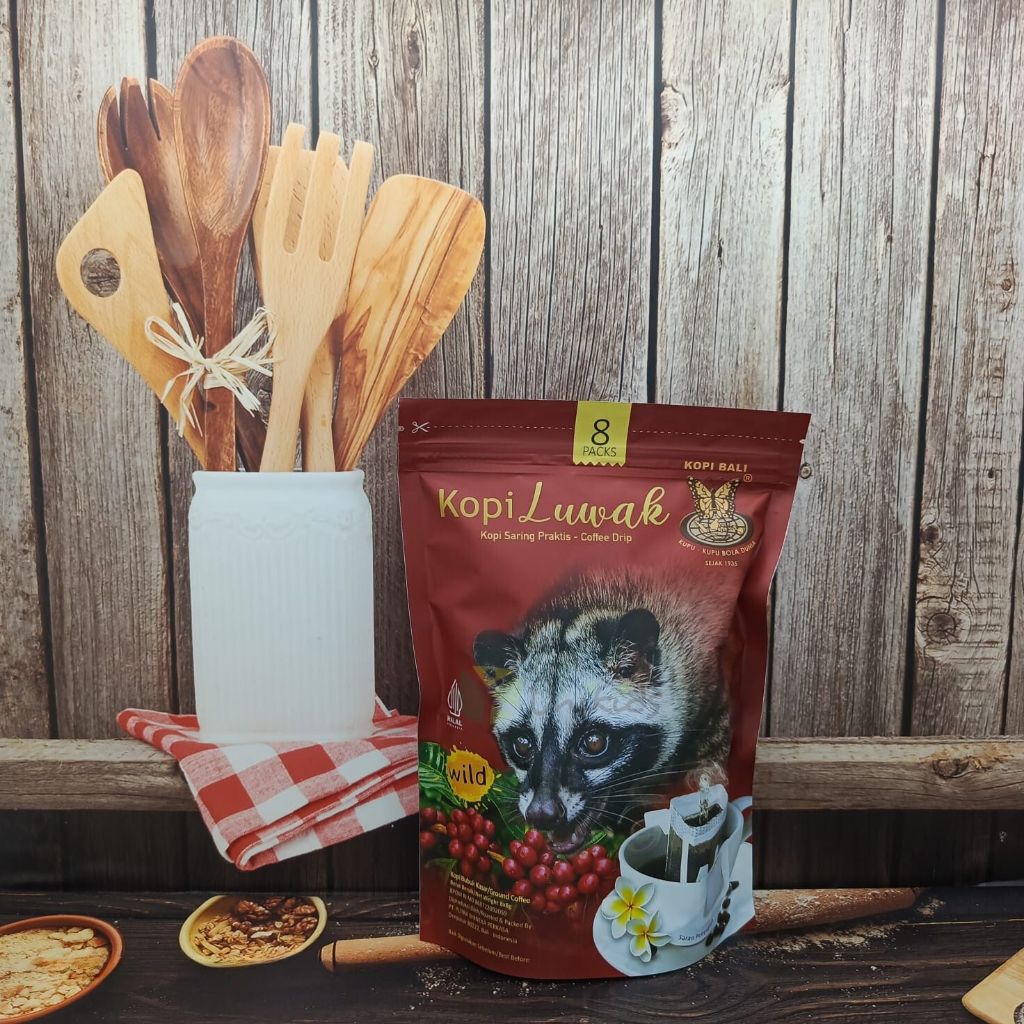 

Kopi Luwak Cofee Drip (Kupu Kupu Bola Dunia) 8X8GR
