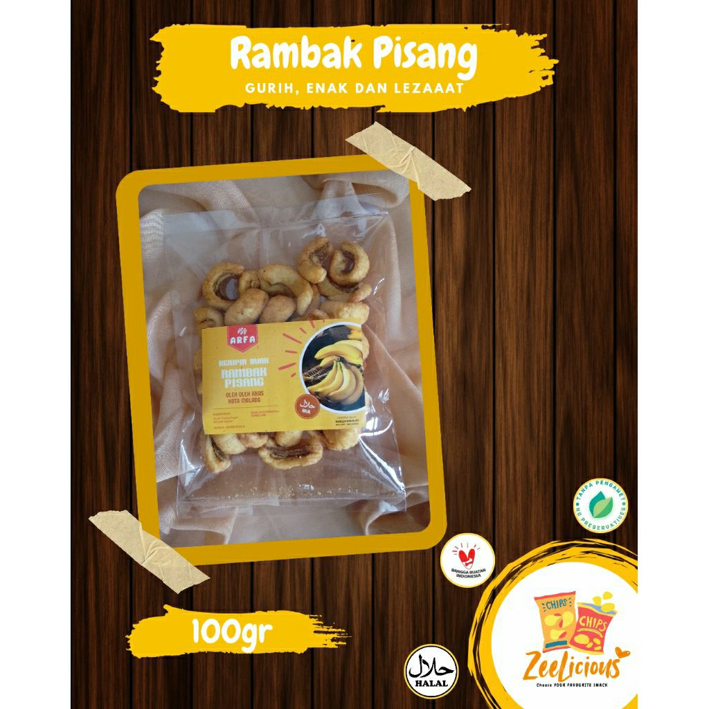 

[Oleh-oleh khas Malang-Batu] Keripik Buah Rambak Pisang Kemasan Plastik || Banana Chips ARFA Berat 50gr - 100gr | Harga Ekonomis Viral | Keripik Buah Kering | Keripik Buah Asli | Keripik Buah Malang | Keripik Buah dan Sayur | Keripik Buah Enak dan Lezat!!