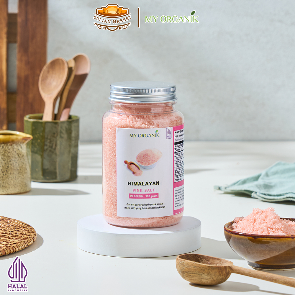

Garam Himalaya My Organik | Himalayan Pink Salt Organik Premium Penyedap Rasa Bumbu 320gr