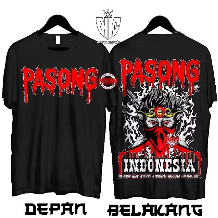 PASONG INDONESIA , KAOS PASONG INDONESIA , KAOS IKS.PI KERA SAKTI , KAOS PASKER 1980 , PRIA WANITA ,