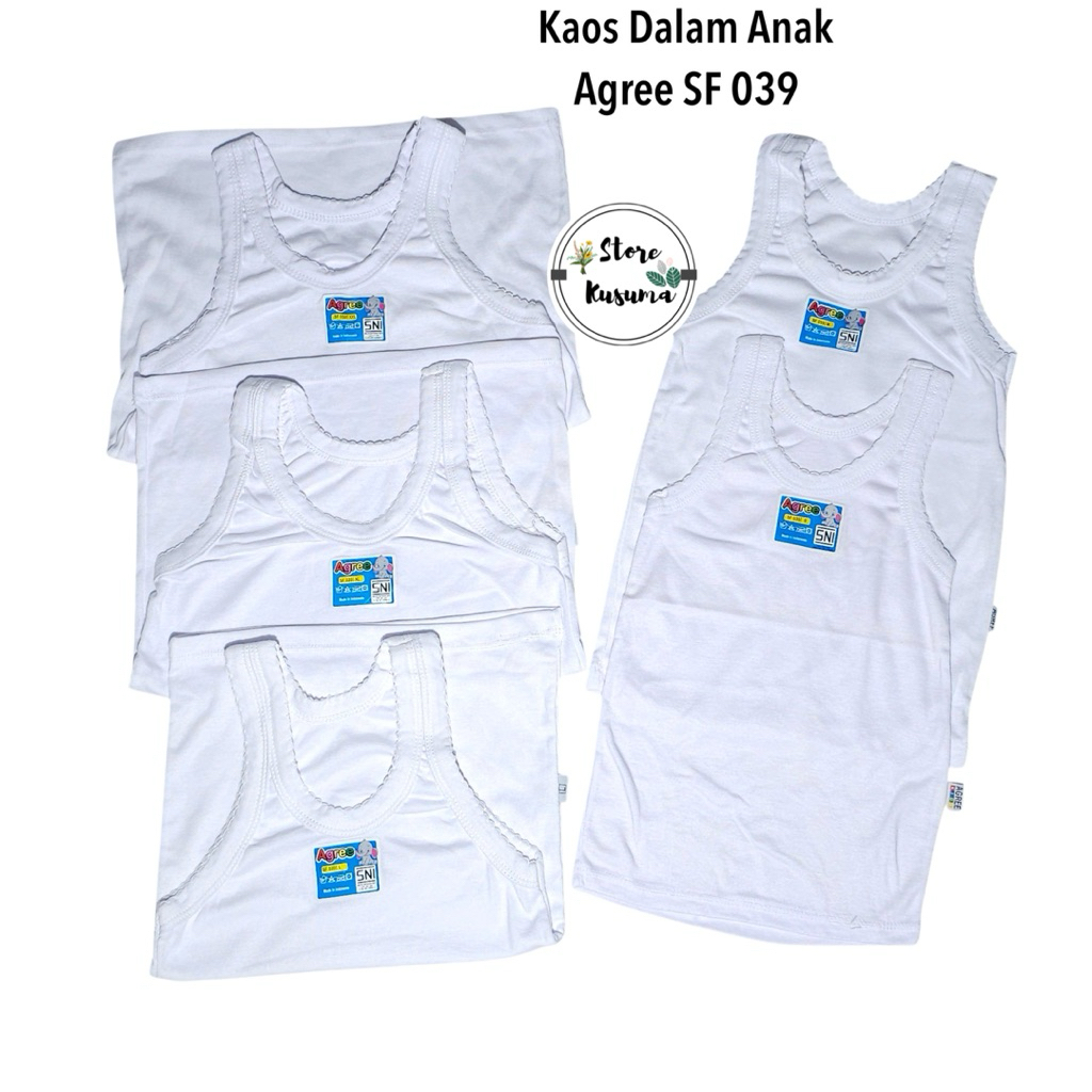 Agree Kids SF 039 - Kaos Dalam Kaos Singlet Anak Perempuan usia 10-12tahun