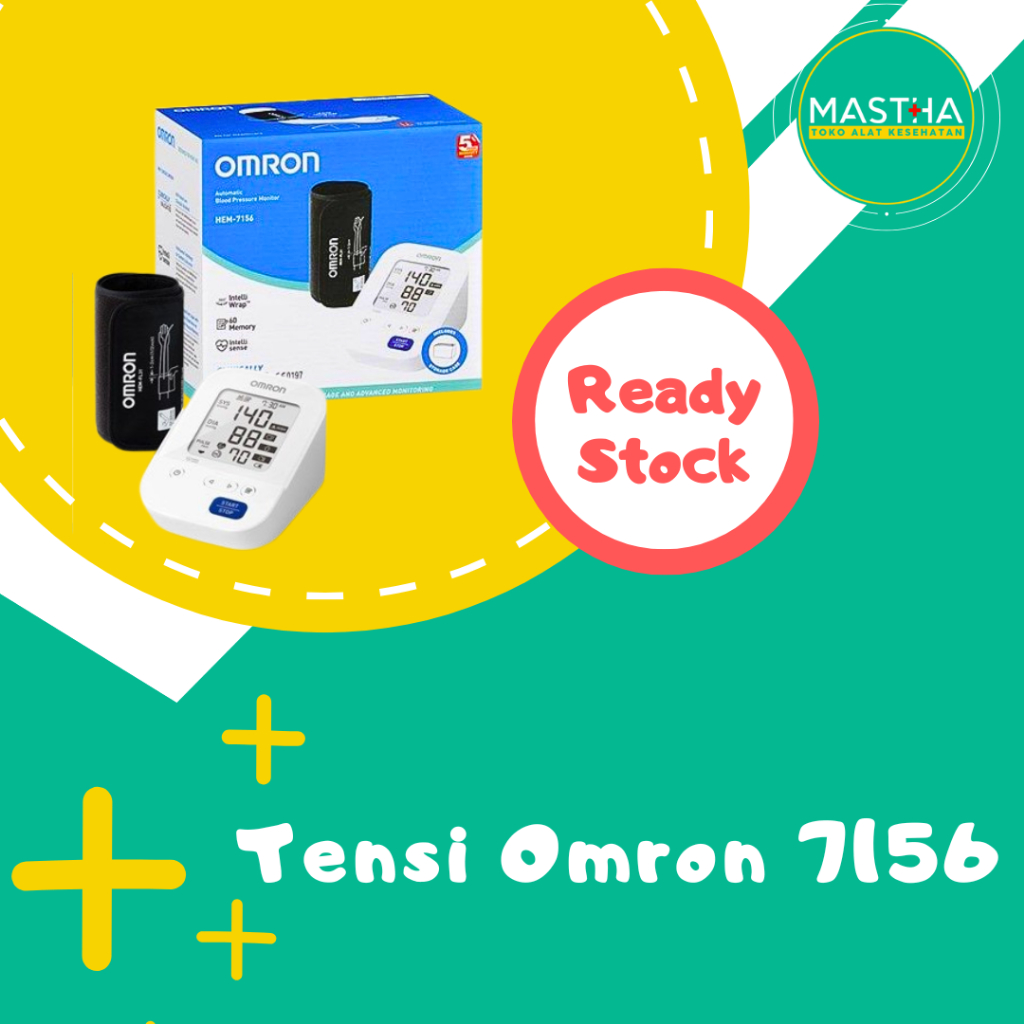 *Mastha Malang* Tensi Omron HEM 7156 Bluetooth Varian Terbaru/ Omron Blood Pressure / Tensimeter Dig