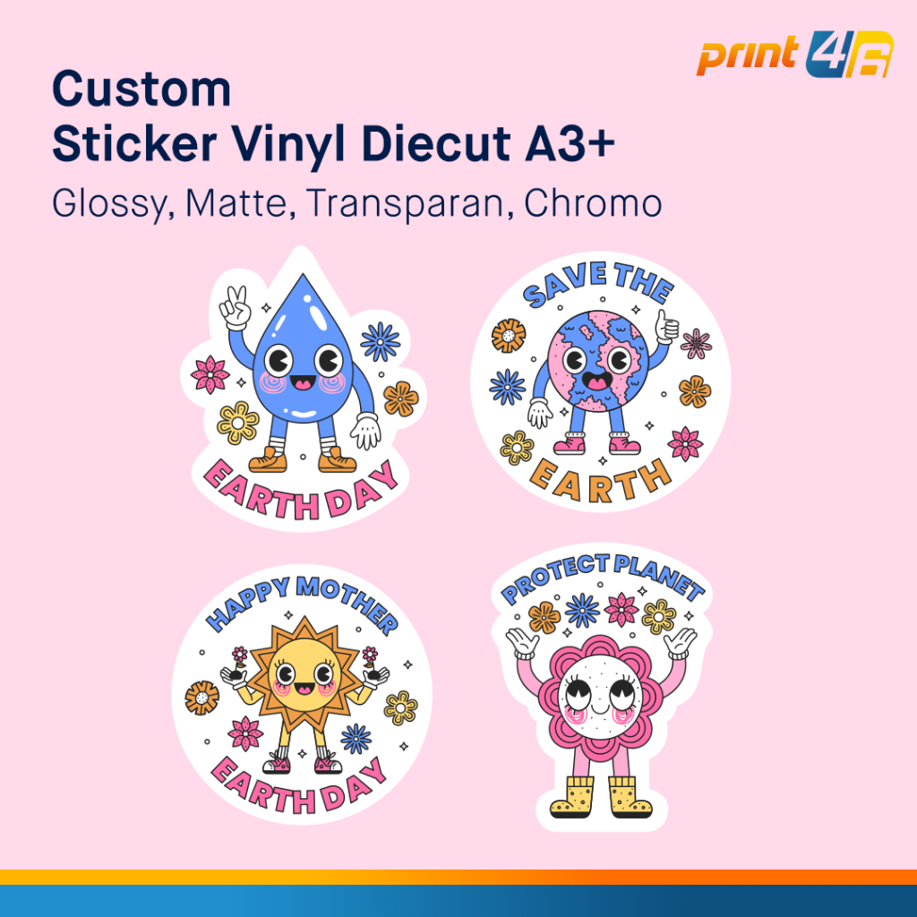 

Cetak Stiker Vinyl dan Chromo A3+ Diecut