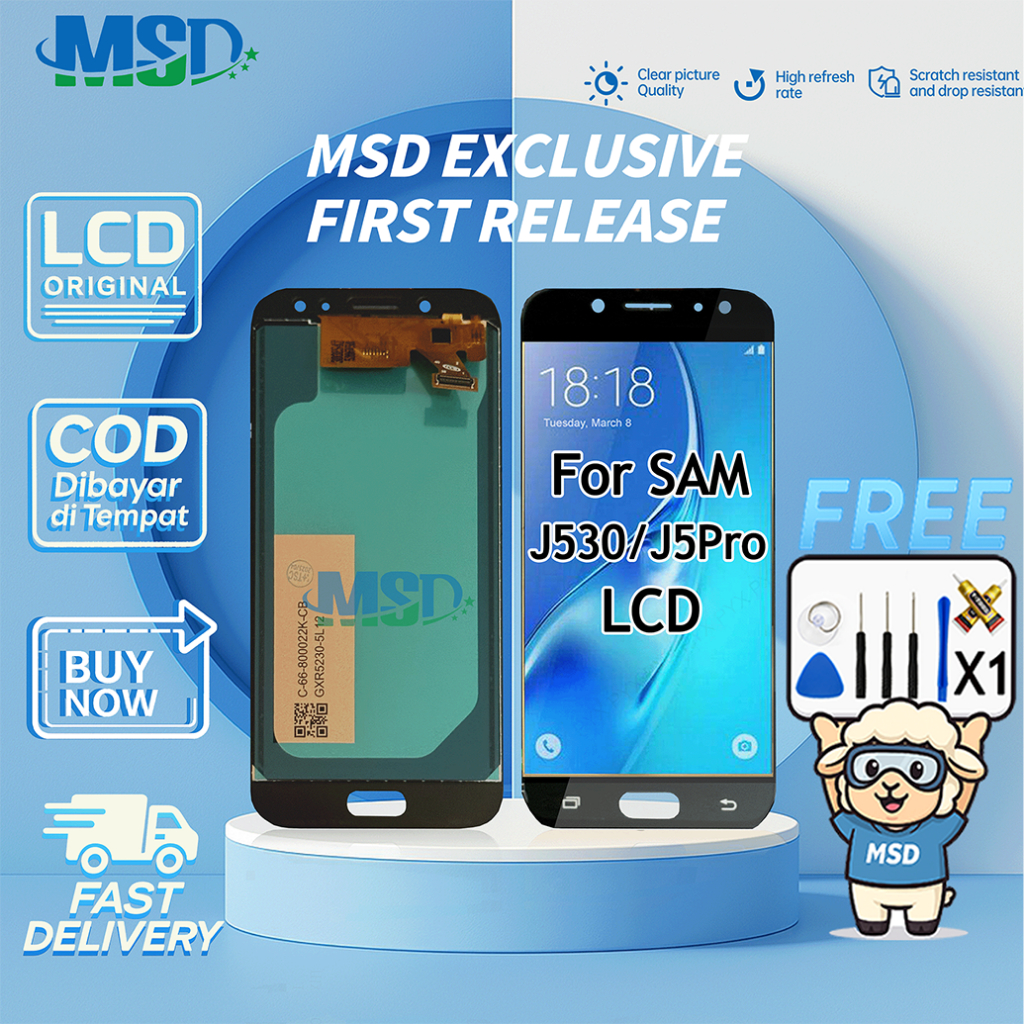 LCD For SAMSUNG GALAXY J530/J5Pro UNIVERSAL FULLSET Touchscreen LCD HP OG ASUGAR/MSD