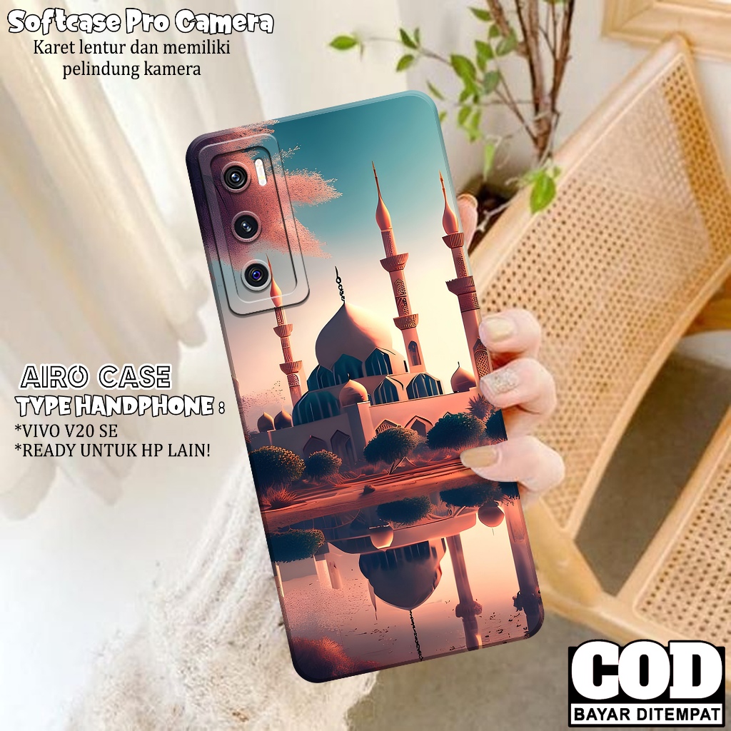 Softcase VIVO V20 SE Terbaru Case VIVO V20 SE Fashion Case MASJID Casing VIVO V20 SE Kesing VIVO V20