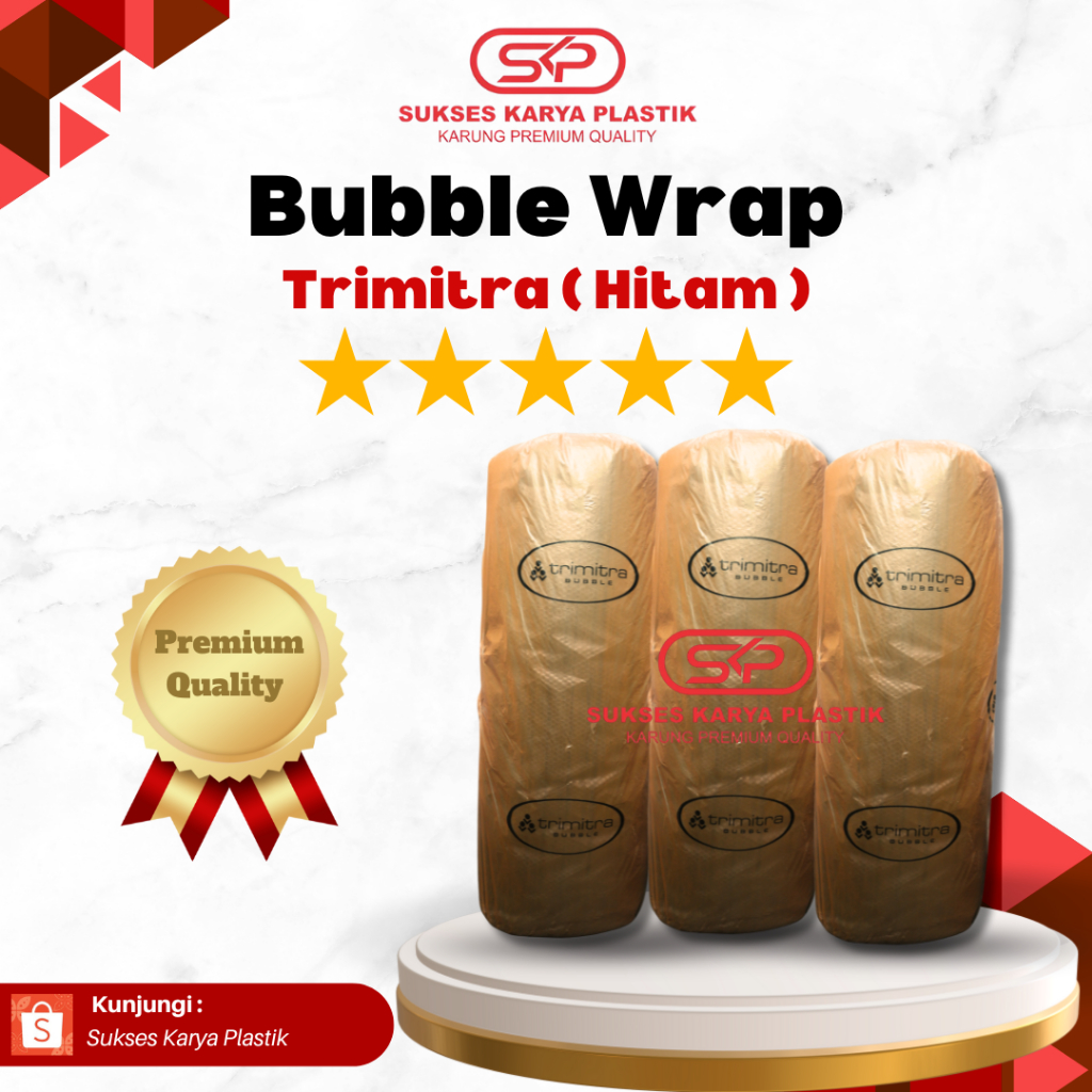 

Bubble Wrap Hitam Trimitra Kemasan Orange, Bubble Wrap Roll 125 x 50 meter Hitam, Bubble Wrap Packing, Bubble Gelembung