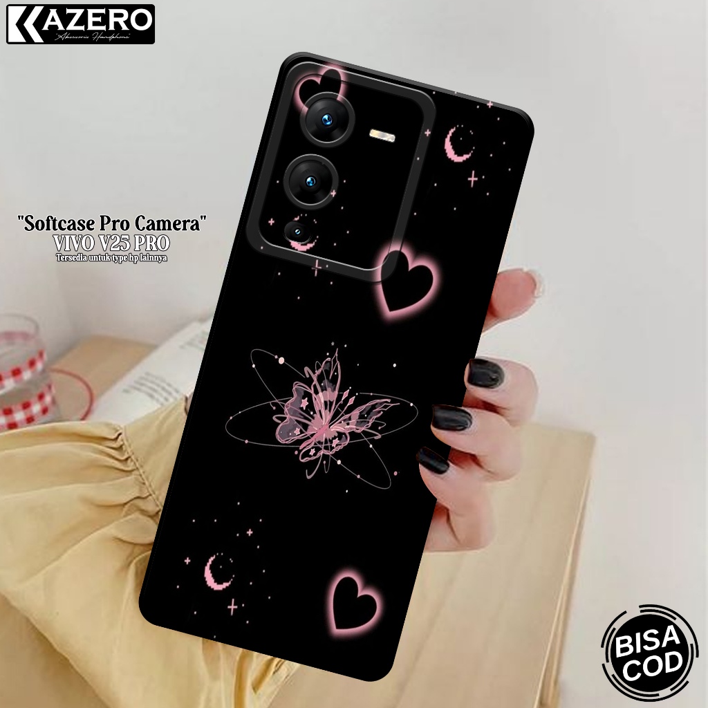 KAZERO - Case Hp VIVO V25 PRO - Fashion Case Aesthetic - Pro Camera - Softcase VIVO V25 PRO - Kesing
