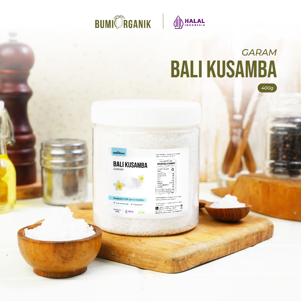 

GARAM KUSAMBA ORGANIK BALI 400G GARAM LAUT MURNI PREMIUM ASLI TANPA CAMPURAN ASLI 100% ORIGINAL / KUSAMBA SEA SALT / GARAM BALI KUSAMBA / GARAM KUSAMBA ORGANIK / KUSAMBA SEA SALT / NUTRIFARM / BRAGG/ DARI BUMI /GEMELI LEMOVITA NUTRILOGY OFFICIAL BEORGANIK