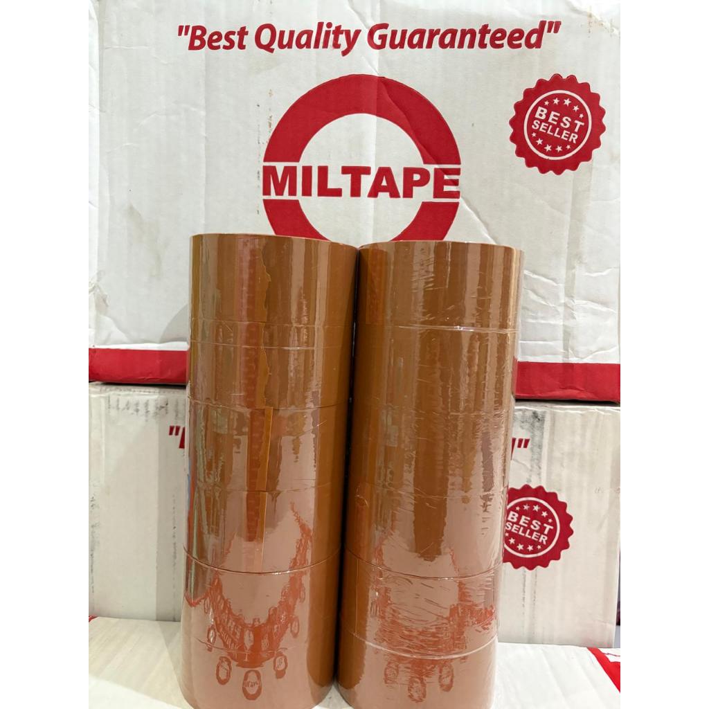 

Lakban Cokelat Coklat Milietape Miltape Miltap 48x100 48MM 100Yard
