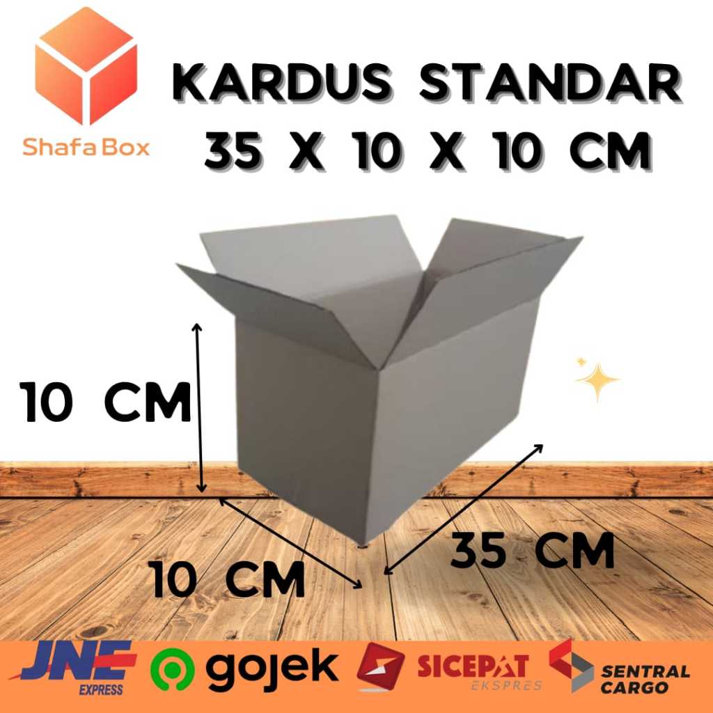

Kardus Standar Polos 35x10x10cm