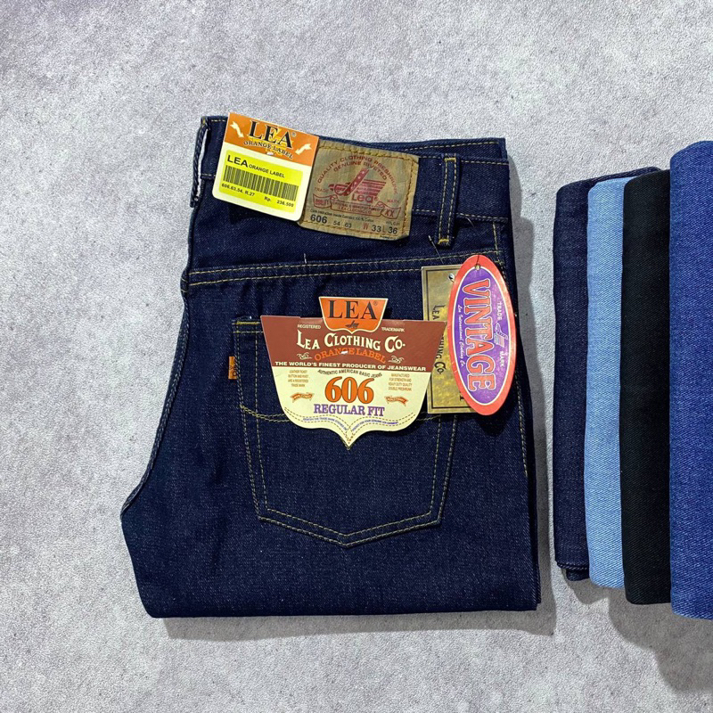 CUCI GUDANG CELANA JEANS PANJANG PRIA LEA 606 STANDAR REGULER BASIC ORIGINAL HIGHT QUALITY SIZE 28 -