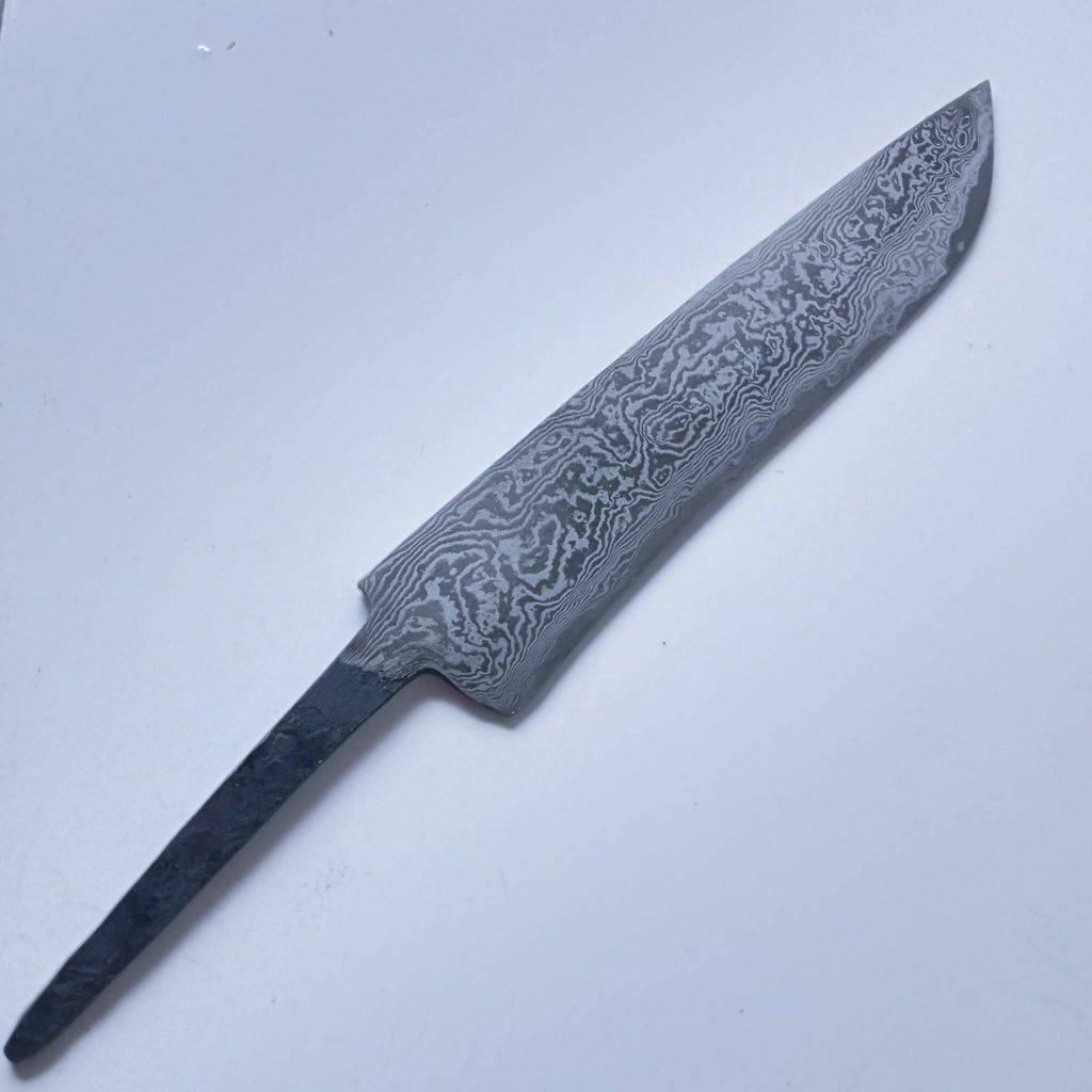 Blank Pisau Pamor Damascus / Balik Mipih