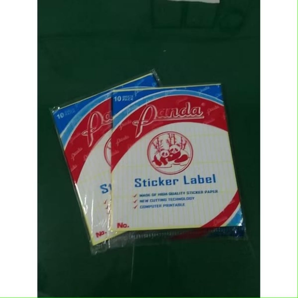 

BKS ISI 10 LBR] STICKER LABEL NO. 99 / SELF ADHESIVE LABELS / LABEL PANDA NO. 99 / LABEL CORRECTION