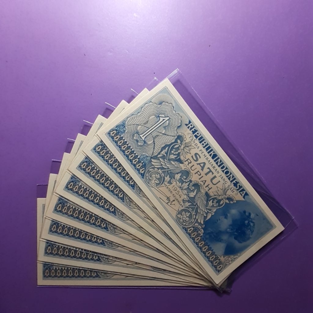uang kuno 1 rupiah suku bangsa tahun 1954
