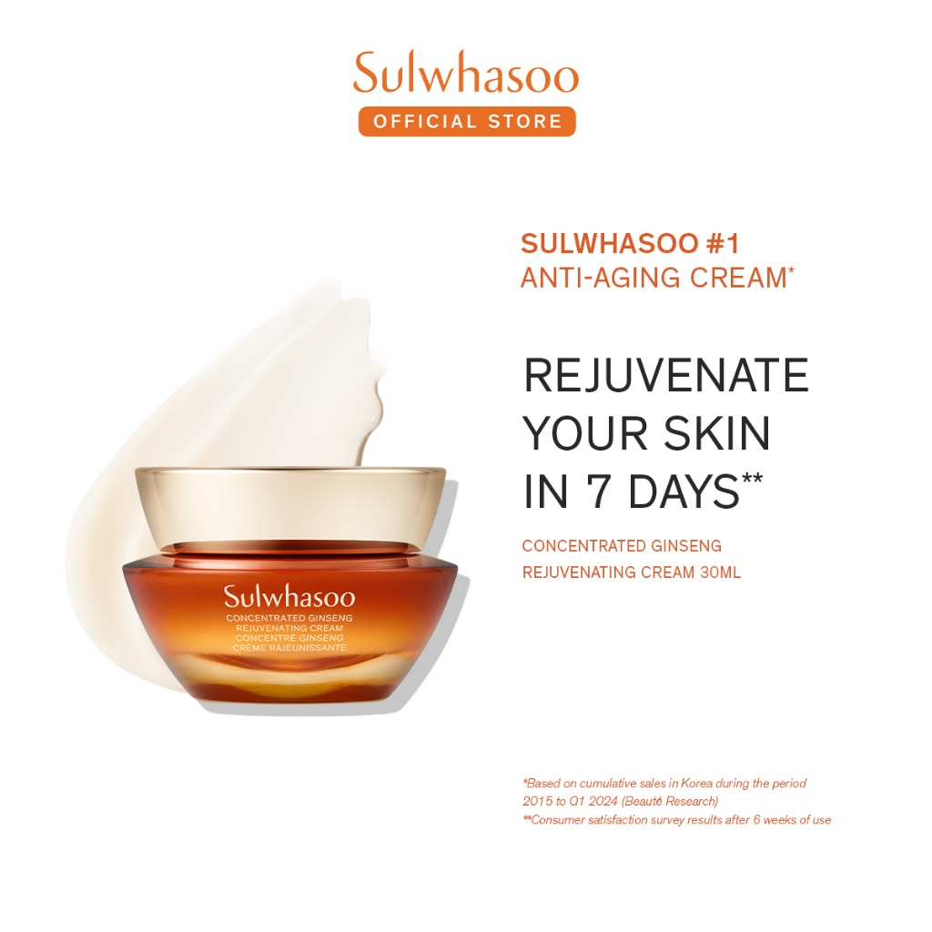 Sulwhasoo Concentrated Ginseng Rejuvenating Cream - Anti Aging, Moisturizer, Cream Wajah, Ginseng Pe
