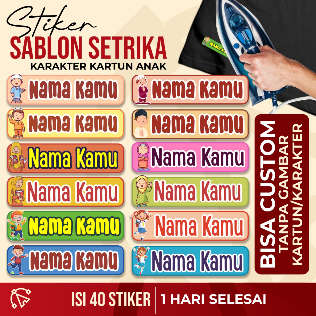 

STIKER LABEL SABLON, STIKER NAMA BAJU, SABLON LABEL BAJU, STIKER SETRIKA, SABLON STRIKA, SABLON NAMA SETRIKA, SABLON DTF SETRIKA