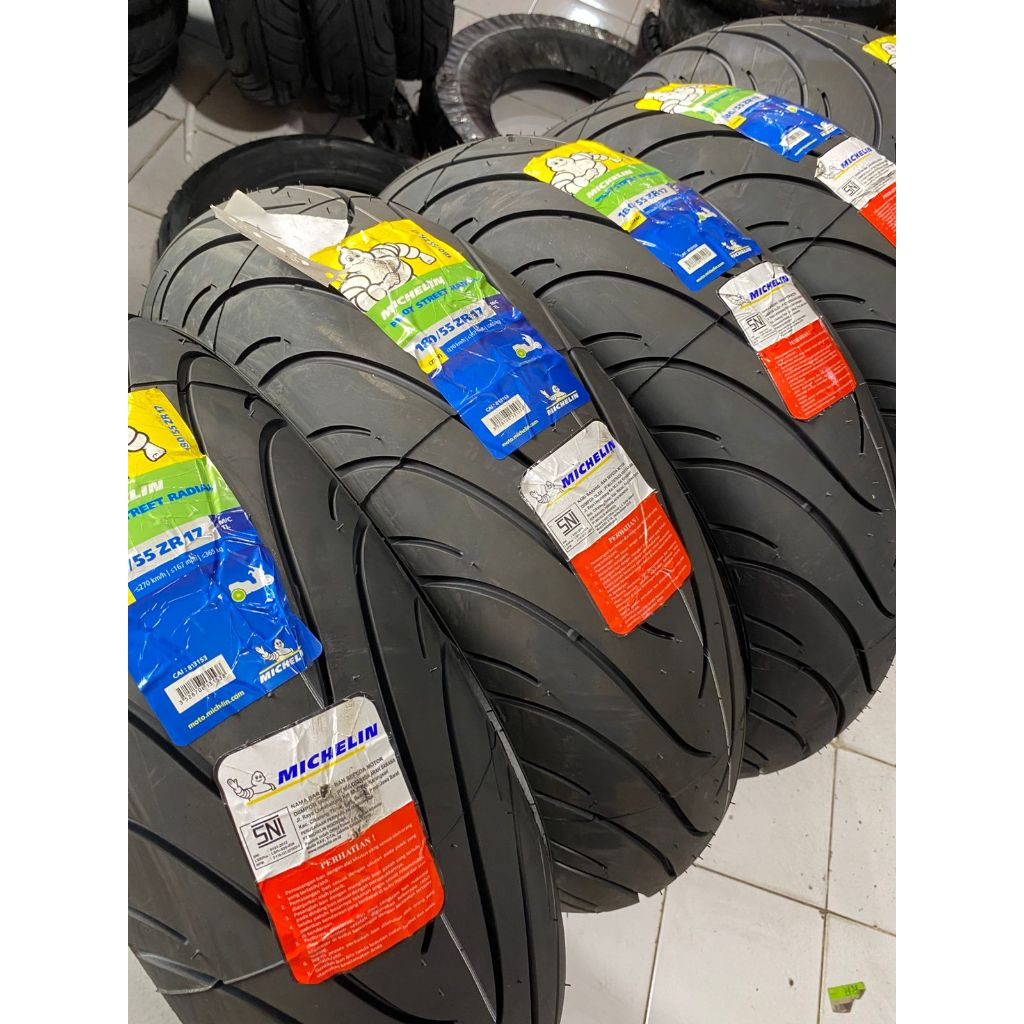 [READY COD] BAN MICHELIN 120/70-17 R17, MICHELIN 180/55-17 ZR-17 PILOT STREET RADIAL R/ IMPORT Tubel