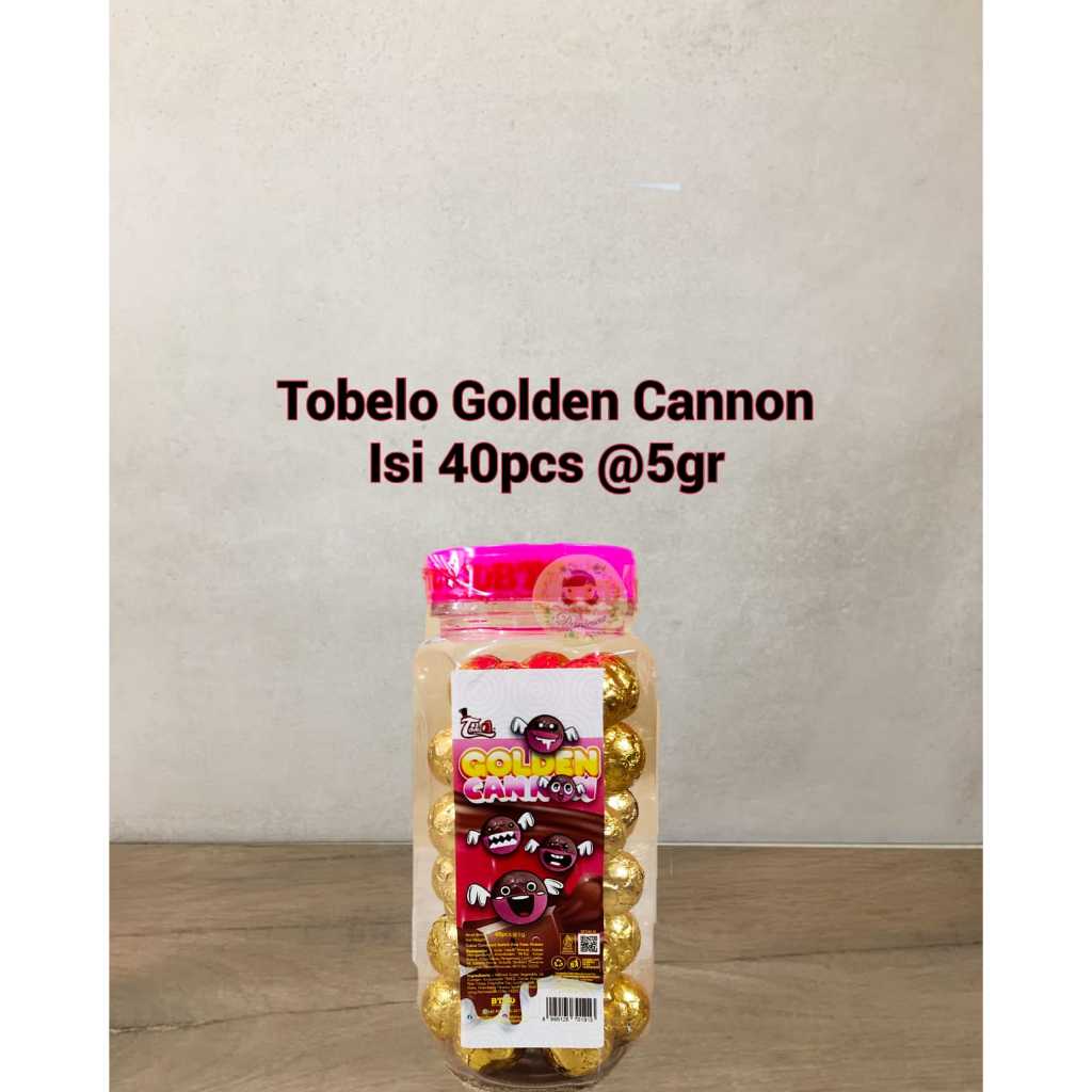 

Tobelo golden canon 1 karton coklat bentuk bola rasa strawberry isi 6 toples ( DS Bgr )