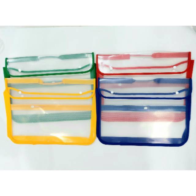 

School Bag plastik Kancing / Map Dokumen Plastik Kancing 2 BENEFIT B-280