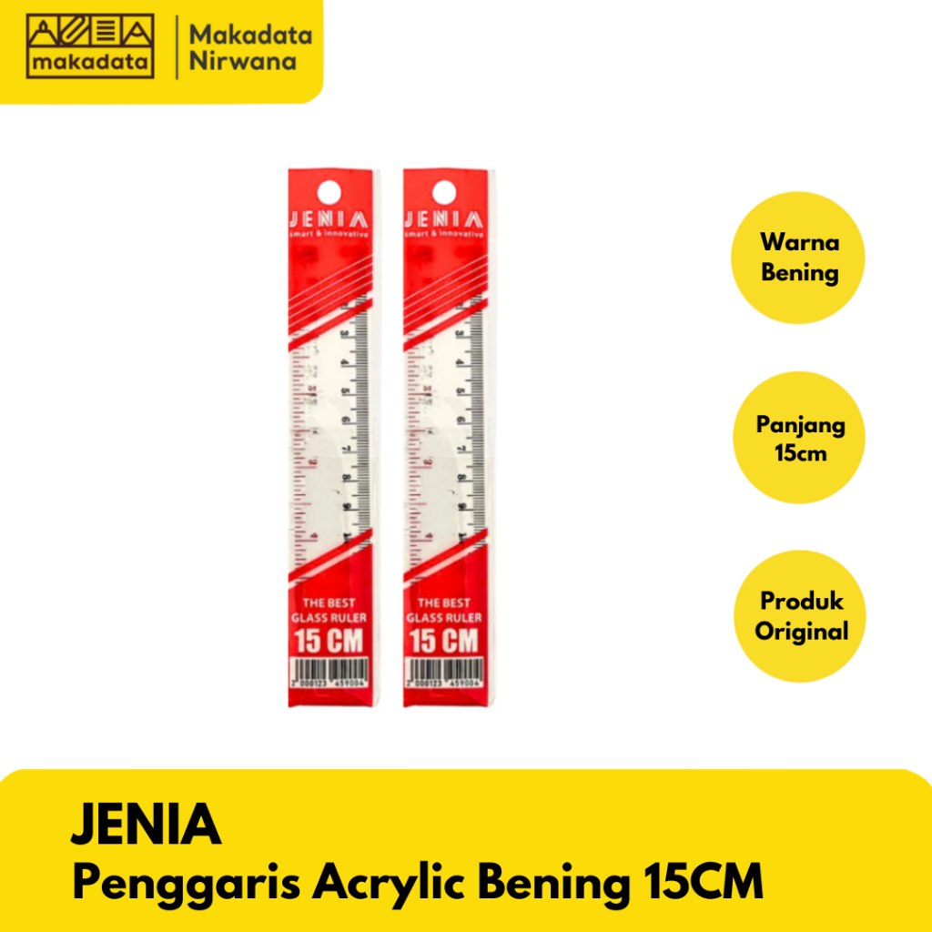 

JENIA PENGGARIS ACRYLIC BENING 15 CM (1 PCS)
