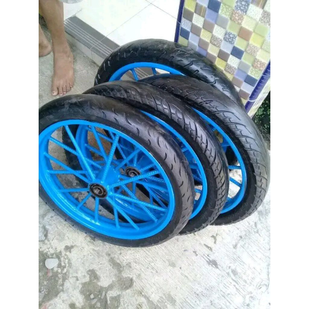 roda gerobak ring 17