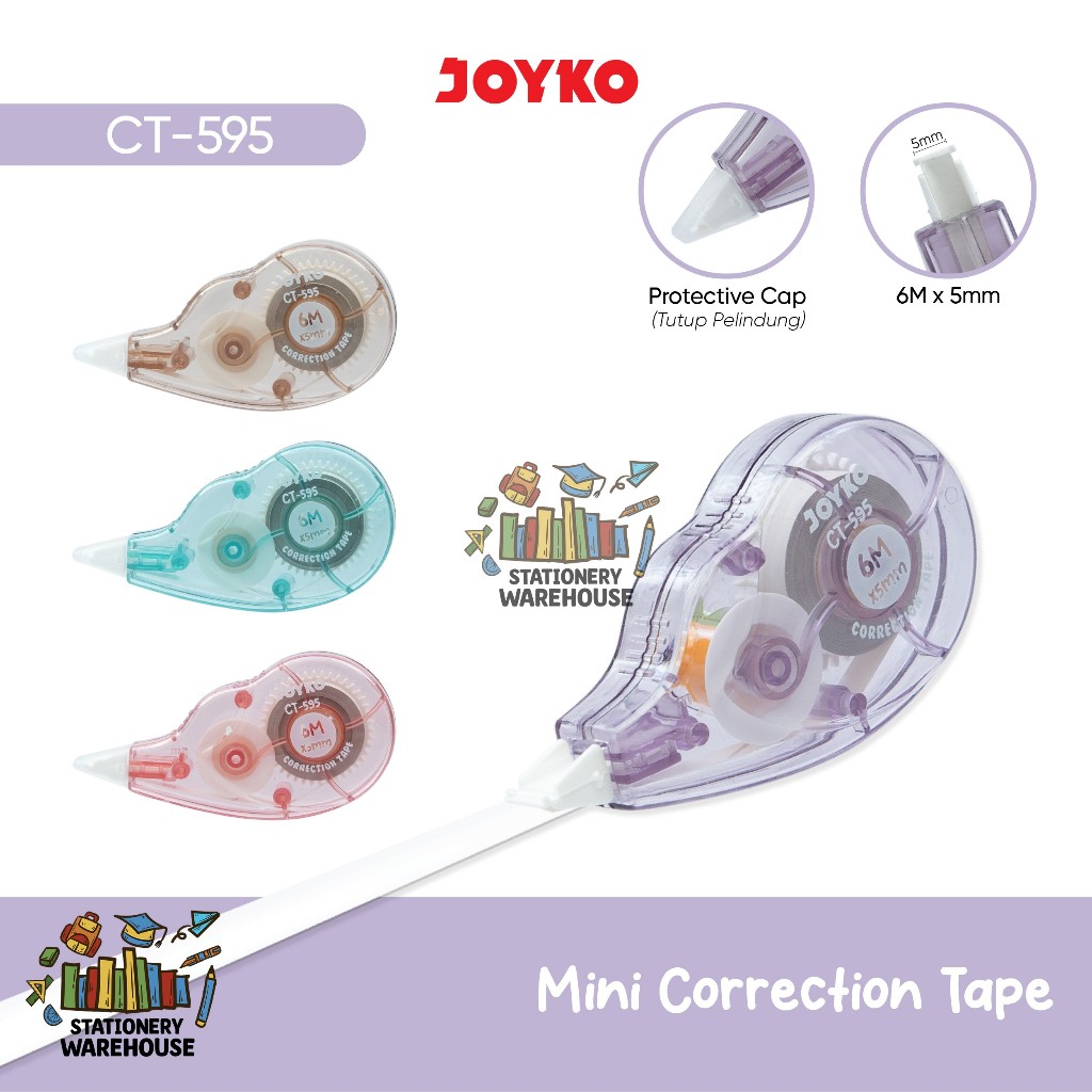 

Pita Koreksi Mini JOYKO Correction Tape CT-595 6 Meter