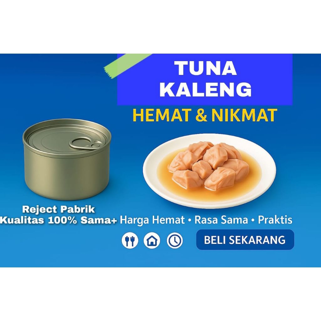 

Ikan Tuna Kaleng Oil Sun Flower (Reject Pabrik) Hemat, Praktis, Nikmat #IkanTuna #IkanTuna Kaleng dh