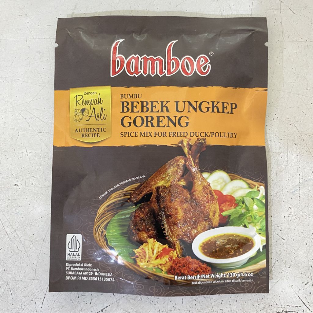 

Bamboe bumbu bebek ungkep goreng 130 gram | bumbu ungkep bebek goreng