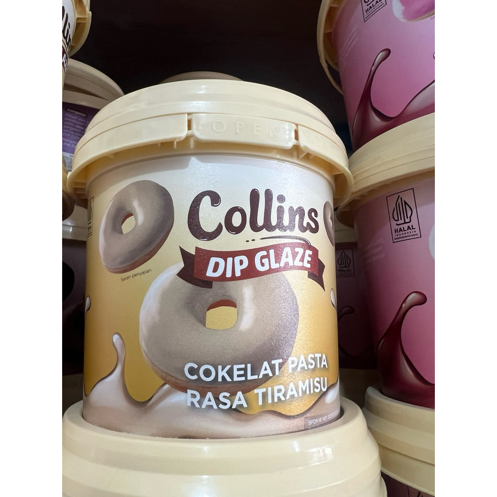

Collins Dip Glaze Selai Topping Donut 1 Kg Semua Varian Ready