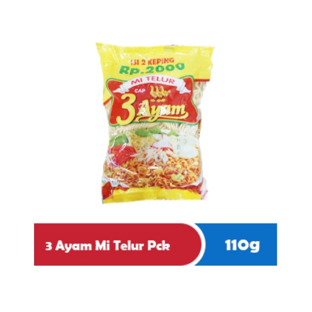 

3 ayam mi telur 110gram
