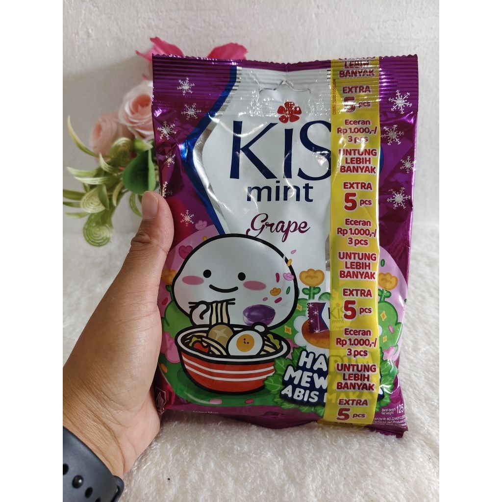 

Perment Kiss rasa Grape Mayora