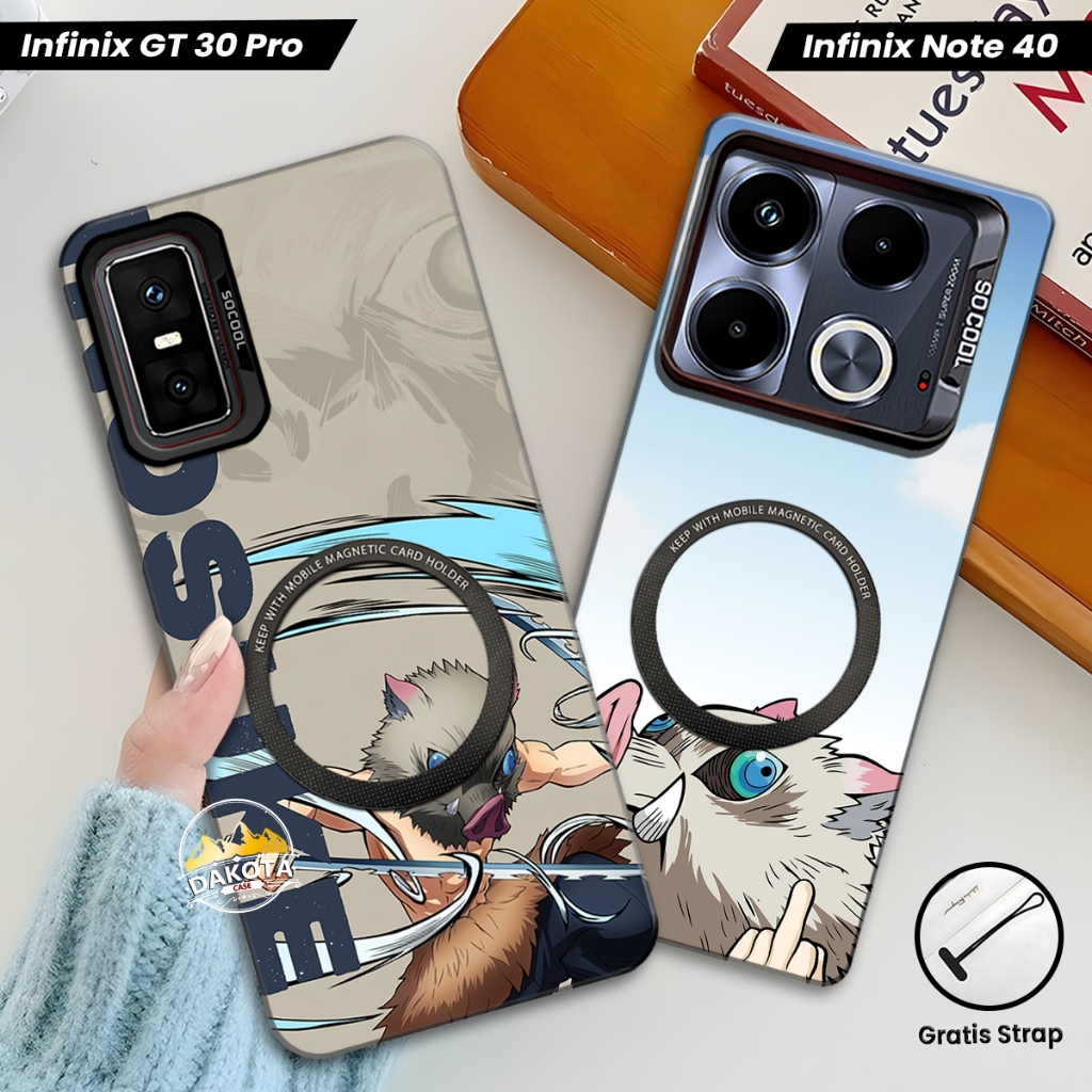 Casing Magnetic Infinix GT 30 PRO / GT 20 PRO / GT 10 PRO IMD Hologram Gambar Inosuke | Casing Suppo