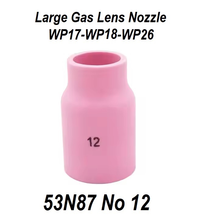 53N87 No12 Keramik Gas Lens Argon No 12 Keramik Gas Lens Besar WP17 WP18 WP26