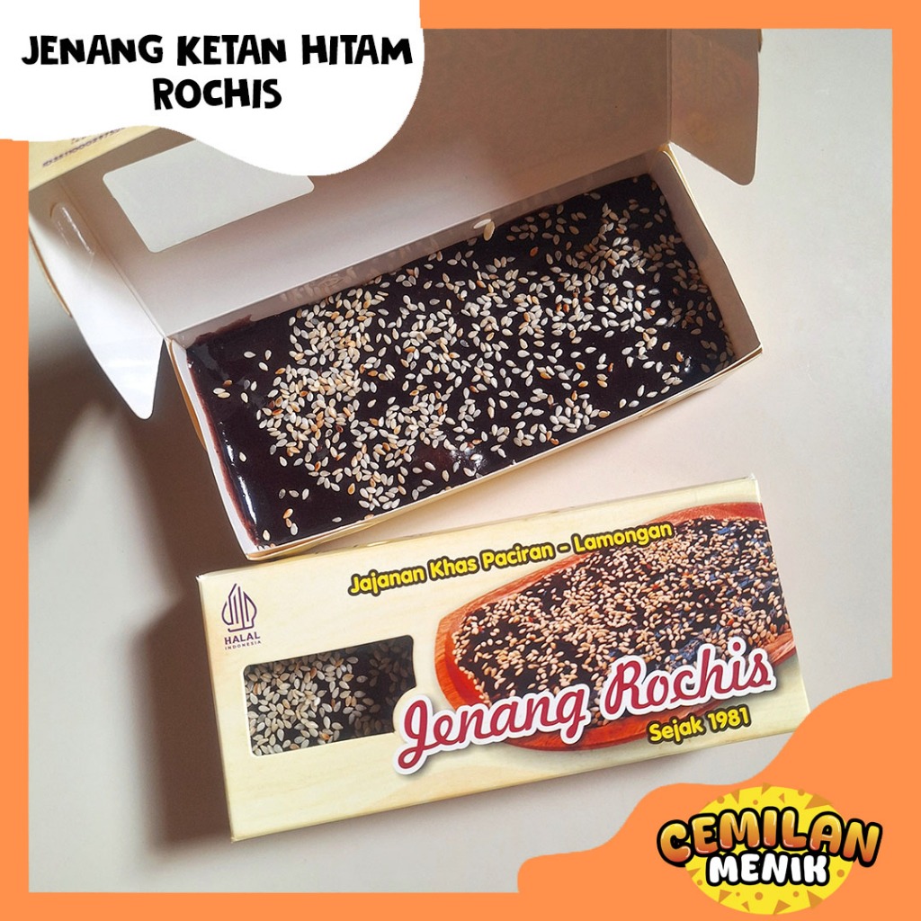 

Jenang Ketan Hitam Khas Paciran Lamongan/Jenang Rochis Ukuran Box Kecil (Repack Pakai Plastik)