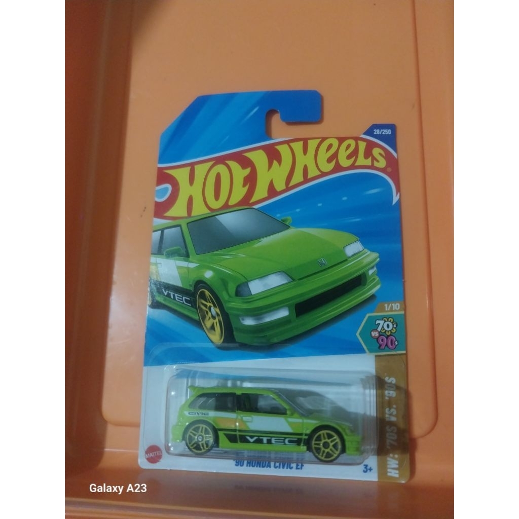 hot wheels civic EF hijau
