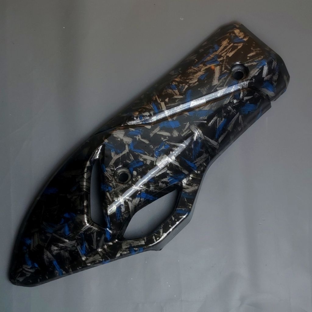 cover knalpot vario 160 carbon forged tutup knalpot pcx 160 carbon forged