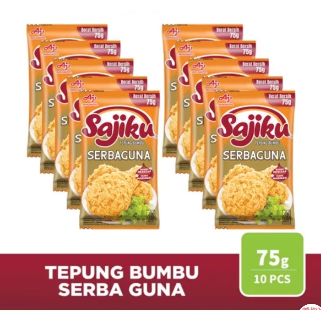 

SAJIKU TEPUNG BUMBU SERBAGUNA isi 10 pcs @75 gram