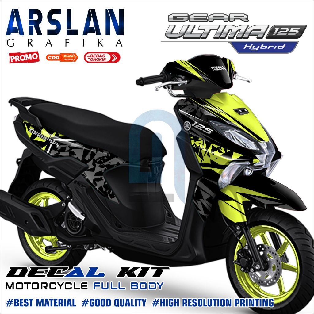 Decal Yamaha Mio Gear 125 Ultima 2025 Full Body Aksesoris Motor Variasi Terbaru Abstract bisa COD