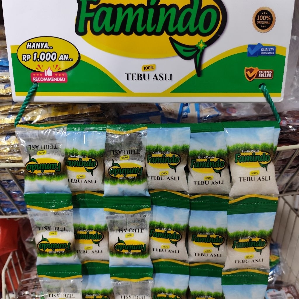 

Gula pasir Famindo 1gantung isi 10pcs