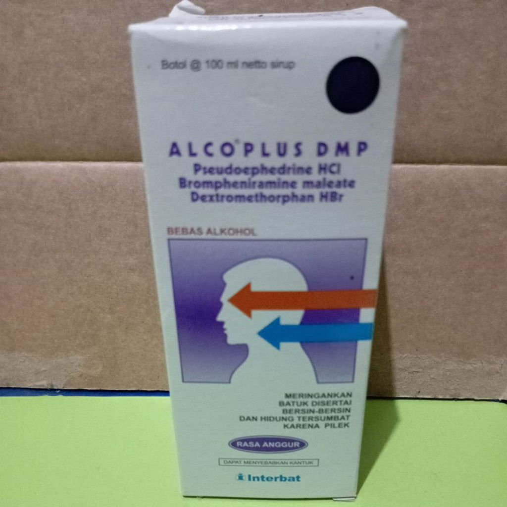 

alco plus dmp Syrup 100ml kemasan rusak