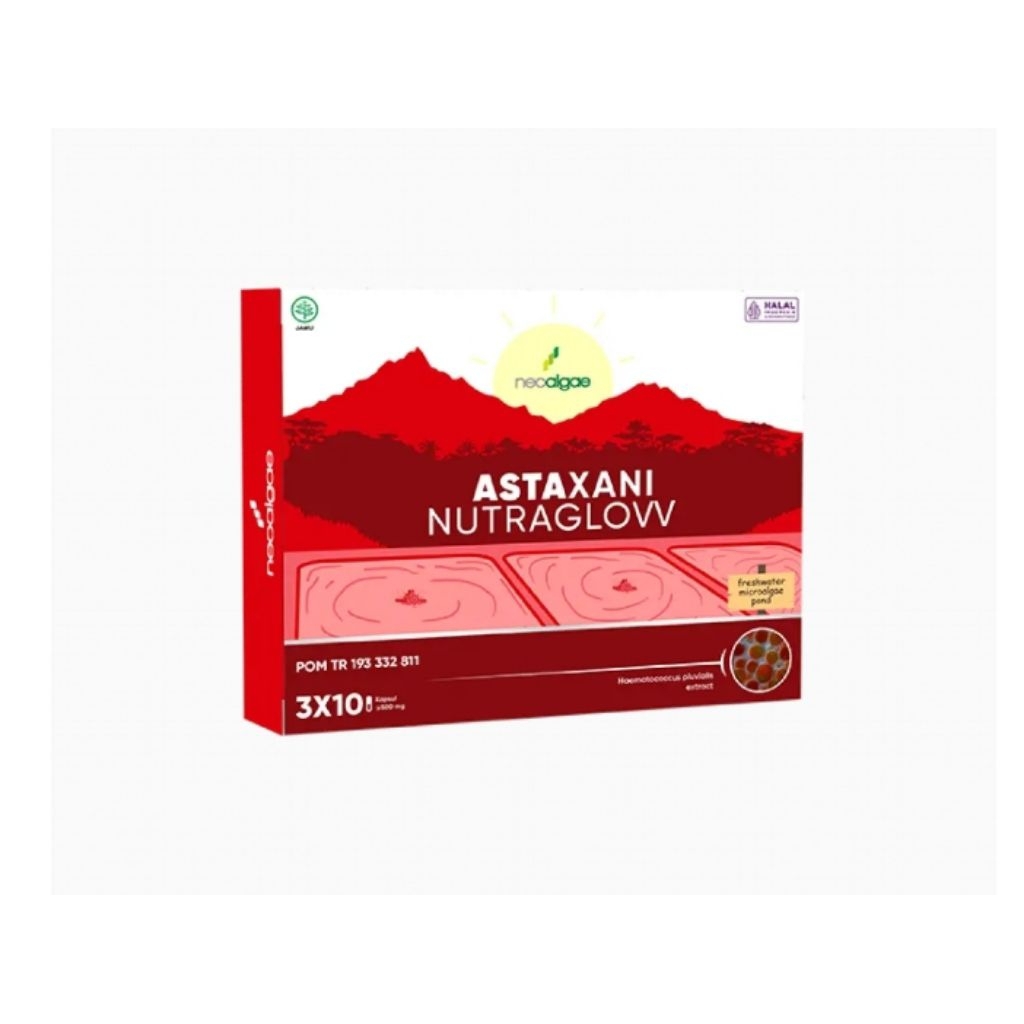ASTAXANI NUTRAGLOW "Neoalgae Astaxani Nutraglow – Suplemen Antioksidan untuk Kulit Sehat & Bercahaya