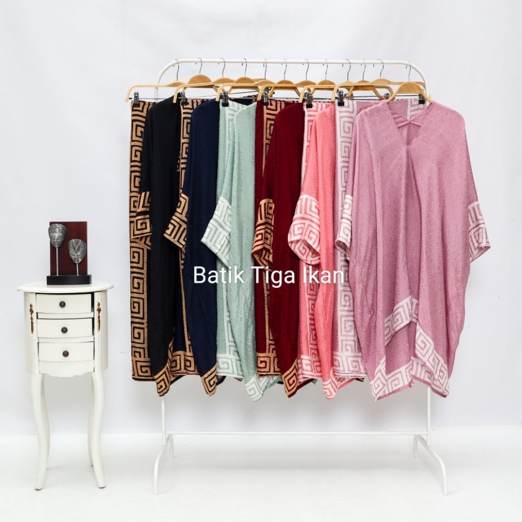 ONE SET STELAN MELAYU  KAFTAN TUNIK ARUNA JUPRI  VISCOSE PANGKO KOSONGAN POLOSAN ROK LILIT MODERN