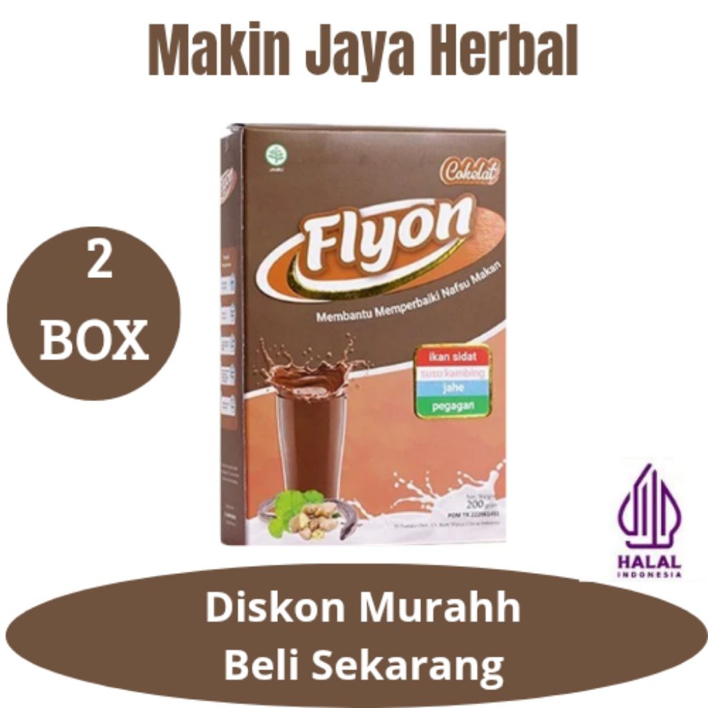 

[PROMO TERBATAS!!!] 2 BOX VARIAN COKLAT FLYON penambah nafsu makan lebih manjurrrrr.