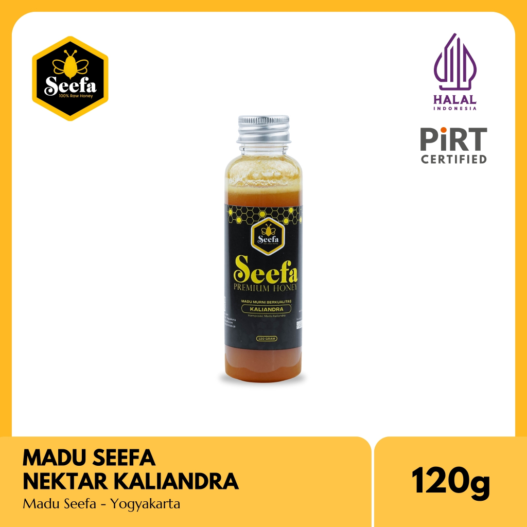 

Madu Kaliandra Murni Seefa Raw Honey 120 gram Praktis Bersertifikat Halal