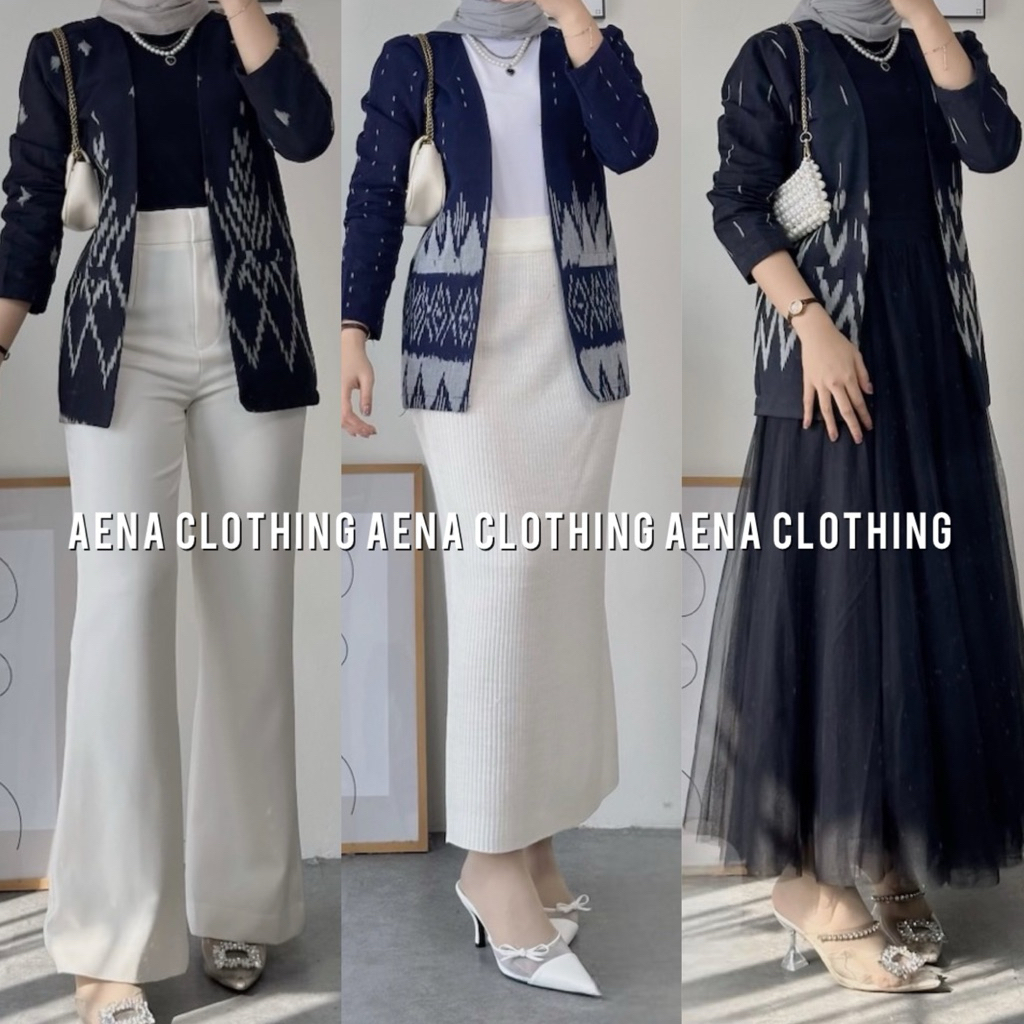 aena-DELMI BLEZER Wanita Formal Atasan Baju Kantor Wanita Premium  Jas Cewek Kantor