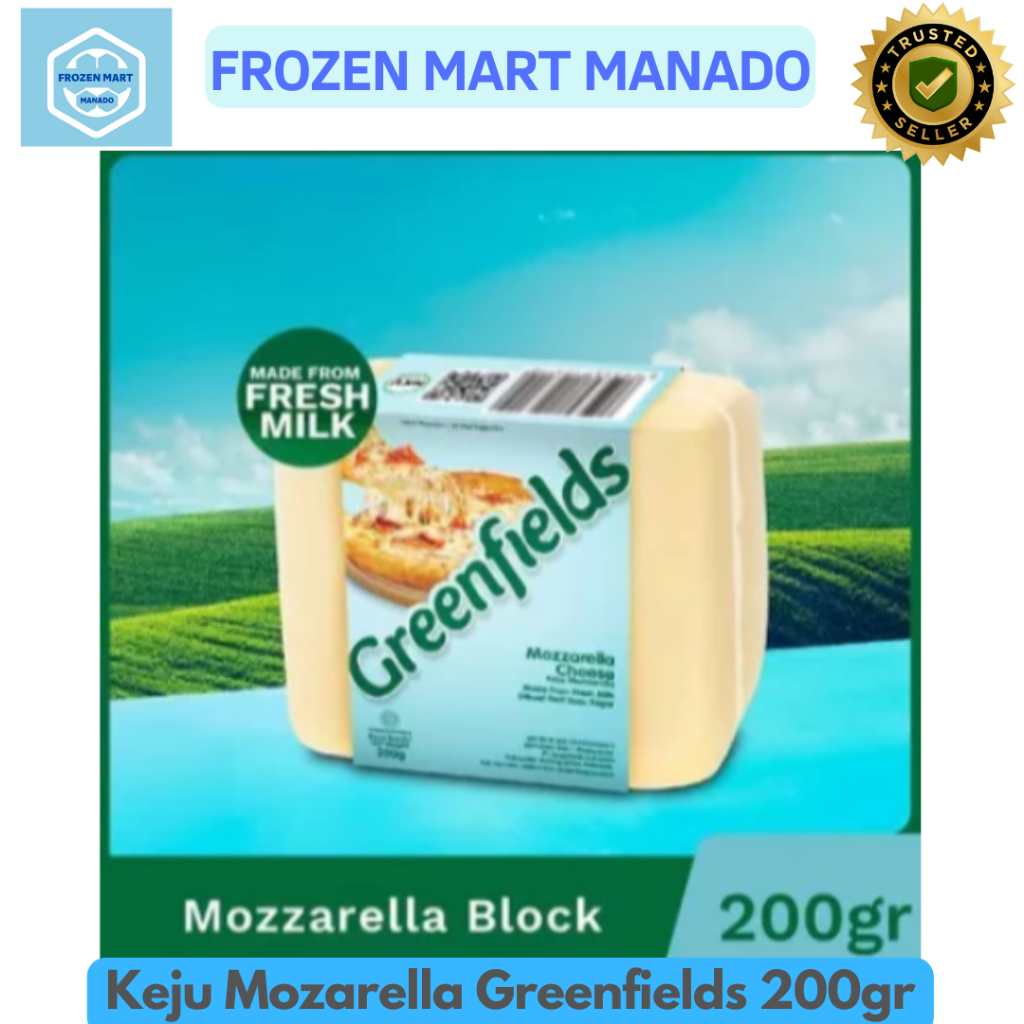 

Mozarella Cheese Greenfield 200gr - Frozen Mart Manado (Frozen Food Manado)