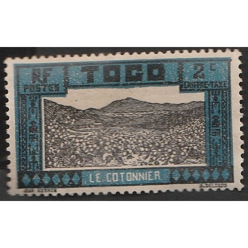 

a 12703 SATU BUAH PRANGKO TOGO SEMASA DI BAWAH PERANCIS NOMINAL 2C TEMA LE COTONNIER DENGAN KONDISI SUDAH ADA CAP