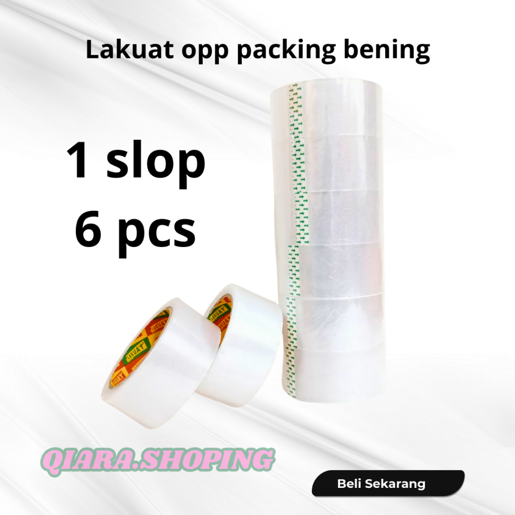 

6 PCS - LAKBAN BENING OPP PACKING 45 X 80 YARD LAKUAT