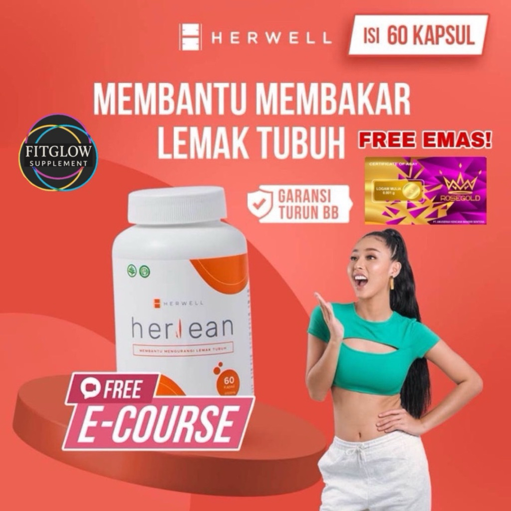 

[FREE GOLD] HERLEAN 1 BOTOL 60 Kapsul HERSLIM HERVIBE HERWELL ORIGINAL BPOM Susu Coklat Pengganti Sarapan Diet Detox Pelangsing SlimmingE