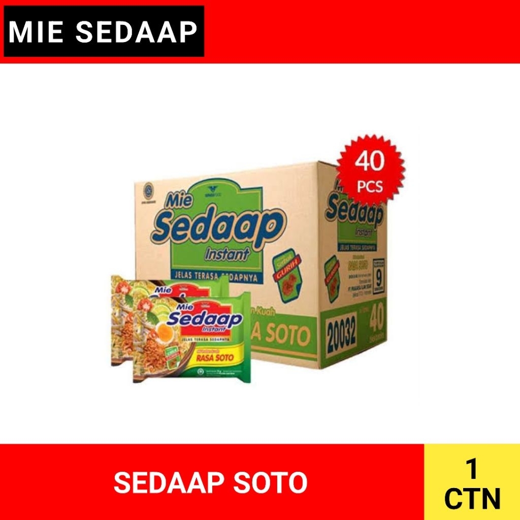 

Mie sedaap rasa soto 1 dus 40 pcs
